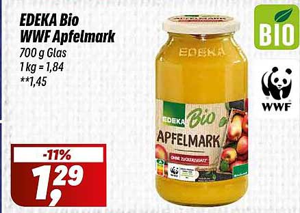 EDEKA Bio WWF Apfelmark 700 g