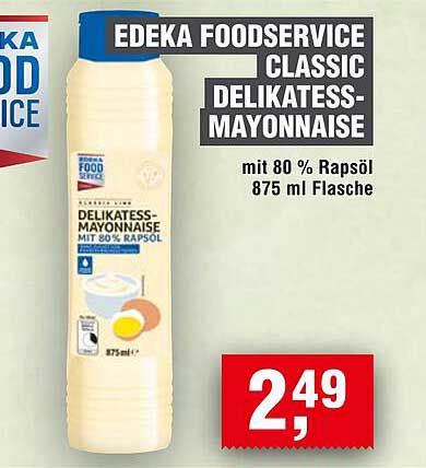 EDEKA FOOD SERVICE CLASSIC DELIKATESS-MAYONNAISE 875 ml Flasche