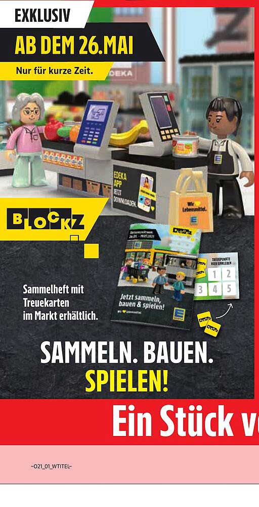 Ein Stück von Edeka – Blockz Sammelaktion