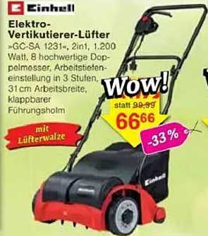 Elektro-Vertikutierer-Lüfter »GC-SA 1231«, 2in1, 1.200 Watt
