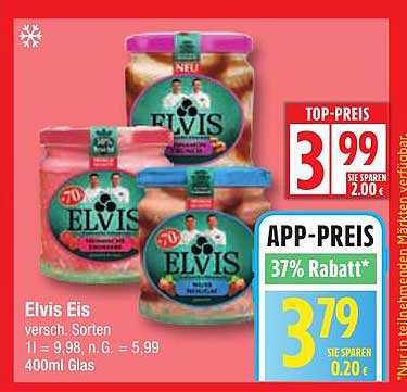 Elvis Eis - verschiedene Sorten