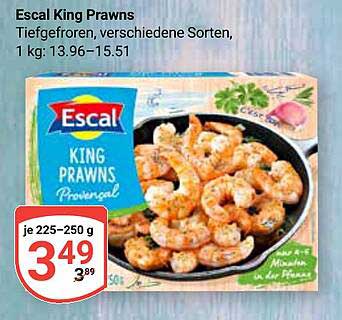 Escal King Prawns - Tiefgefrorene Garnelen, verschiedene Sorten