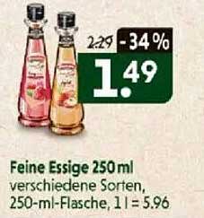 Feine Essige 250 ml - verschiedene Sorten