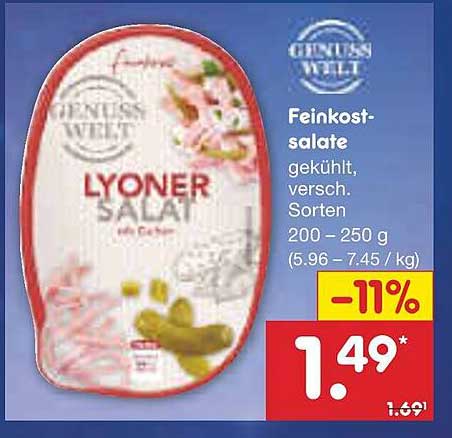 Feinkostsalate – Lyoner Salat
