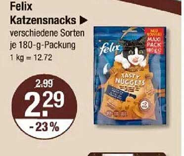 Felix Katzensnacks verschiedene Sorten je 180-g-Packung