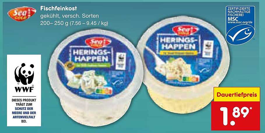 Fischfeinkost Herings-Happen, 200-250 g
