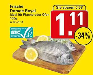 Frische Dorade Royal - ideal für Pfanne oder Ofen