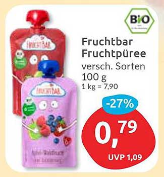 Fruchtbar Fruchtpüree 100 g - Bio Qualität