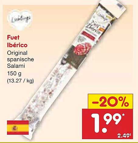 Fuet Ibérico – Original spanische Salami 150 g