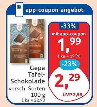 Gepa Tafelschokolade – verschiedene Sorten 100 g