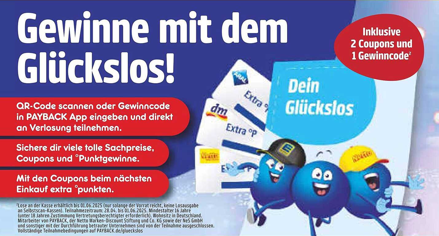 Gewinne mit dem Glückslos!