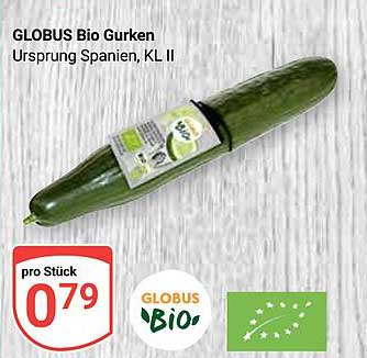 GLOBUS Bio Gurken - Ursprung Spanien, KL II