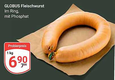 GLOBUS Fleischwurst im Ring, mit Phosphat