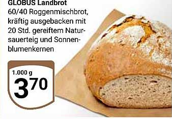 GLOBUS Landbrot 60/40 Roggenmischbrot