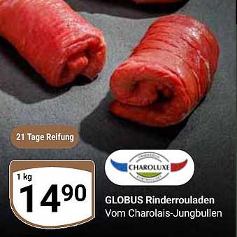 GLOBUS Rinderrouladen vom Charolais-Jungbullen