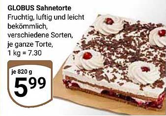 GLOBUS Sahnetorte - Fruchtig, luftig und leicht bekömmlich