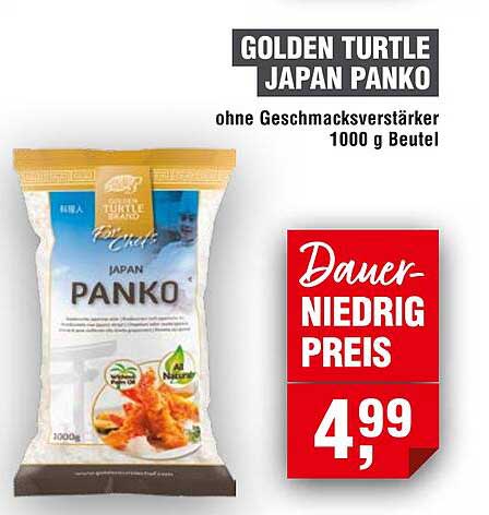 GOLDEN TURTLE JAPAN PANKO 1000 g Beutel