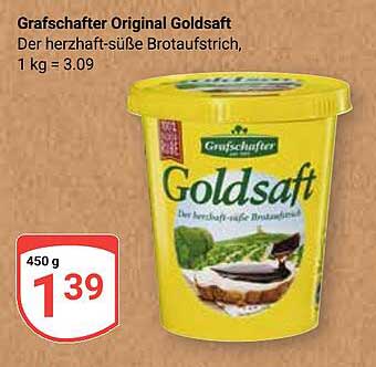 Graf Schafter Original Goldsaft, 450 g für nur 1,39 €