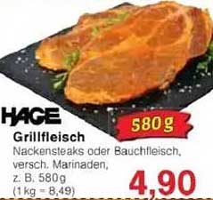 Grillfleisch 580g von HAGE für nur 4,90 €