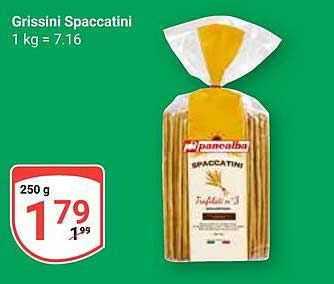 Grissini Spaccatini 250 g für nur 1,79 € (statt 1,99 €)