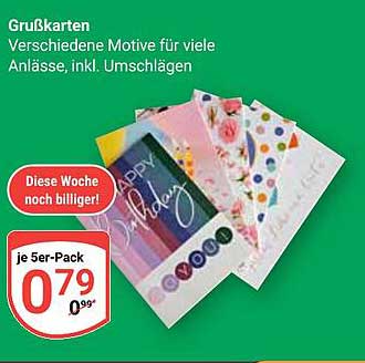 Grußkarten - Verschiedene Motive für viele Anlässe, inkl. Umschlägen