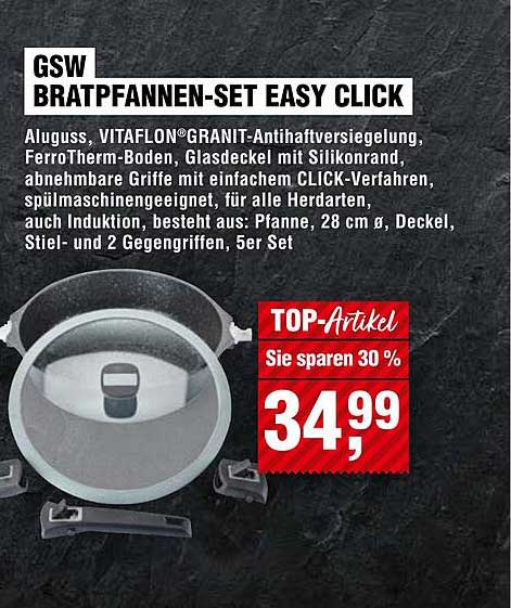 GSW Bratpfannen-Set Easy Click