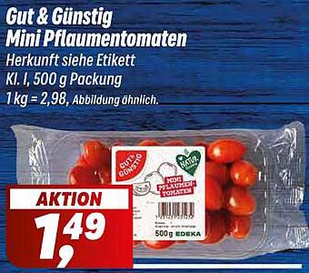 Gut & Günstig Mini Pflaumentomaten 500 g
