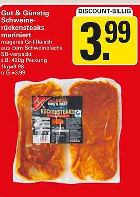 Gut & Günstig Schweinerückensteaks mariniert