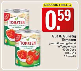 Gut & Günstig Tomaten 400g Dose