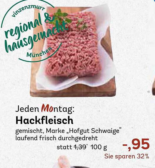 Hackfleisch gemischt, Marke "Hofgut Schwaige"