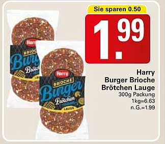 Harry Burger Brioche Brötchen Lauge 300g