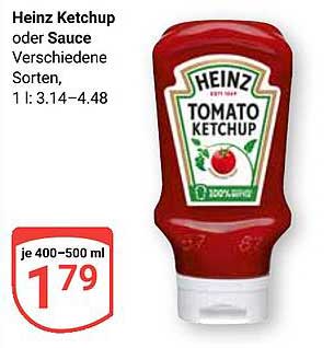 Heinz Ketchup oder Sauce - Verschiedene Sorten 400-500 ml