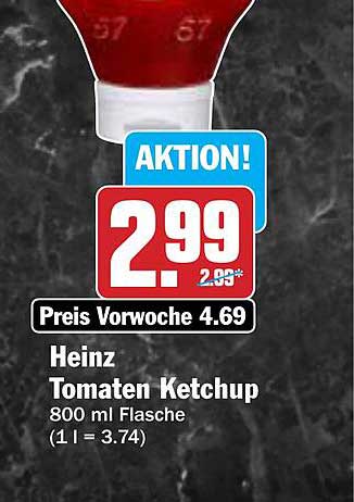 Heinz Tomaten Ketchup 800 ml Flasche