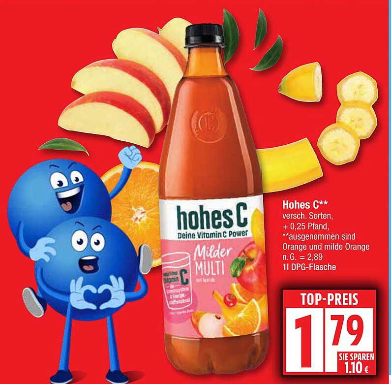 Hohes C - Milder Multi Saft 1L