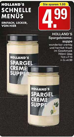 HOLLAND'S Spargelcremesuppe 700ml