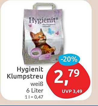 Hygienit Klumpstreu weiß 6 Liter