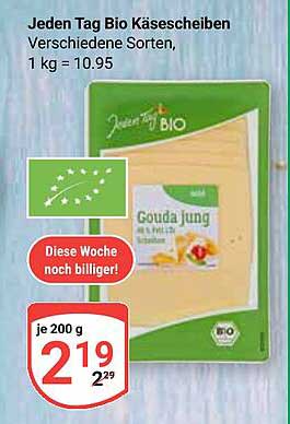 Jeden Tag Bio Käse- scheiben, verschiedene Sorten