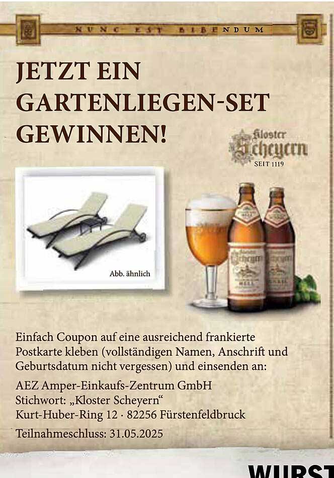 JETZT EIN GARTENLIEGENEN-SET GEWINNEN!