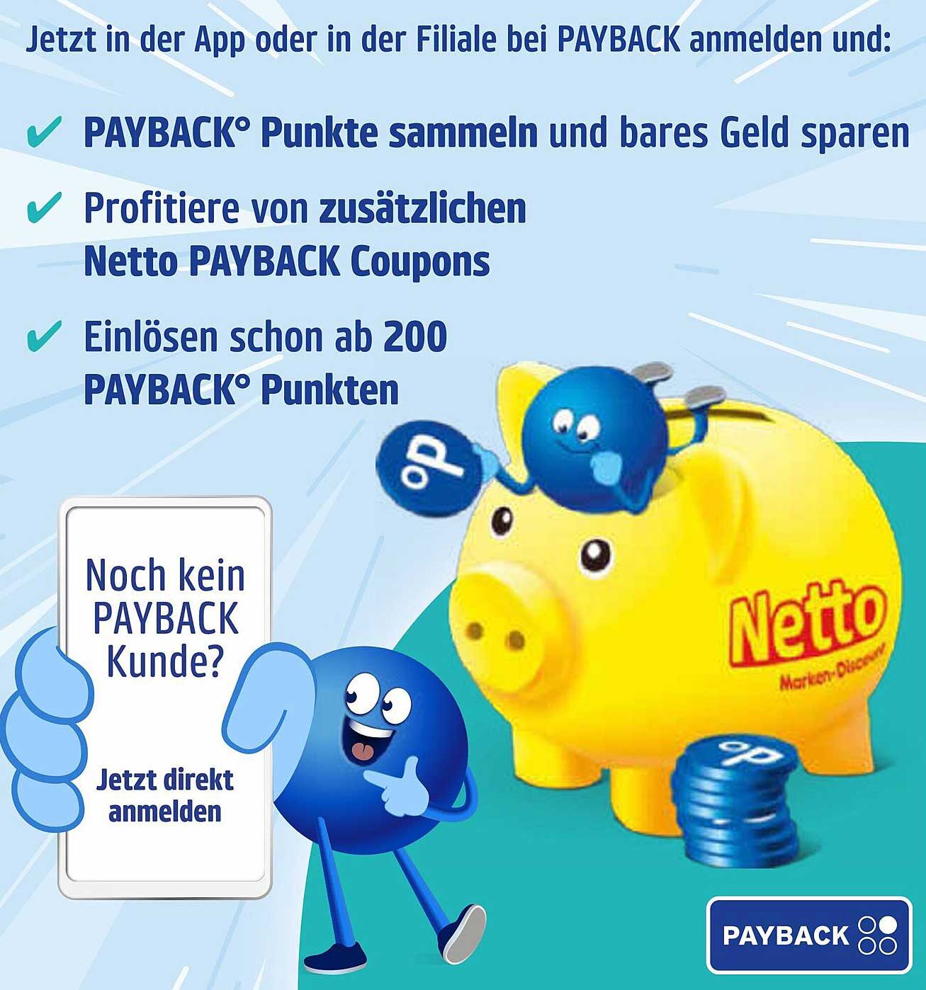 Jetzt PAYBACK® Punkte sammeln und bares Geld sparen bei Netto