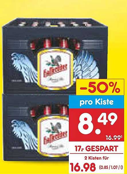 Jetzt zum Sonderpreis: 2 Kisten Flensburger für nur 16,98 €!