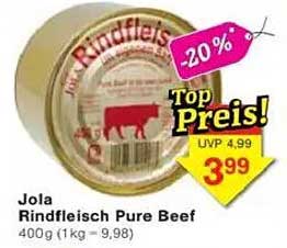 Jola Rindfleisch Pure Beef 400g