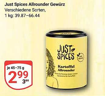 Just Spices Allrounder Gewürz - Kartoffel Allrounder