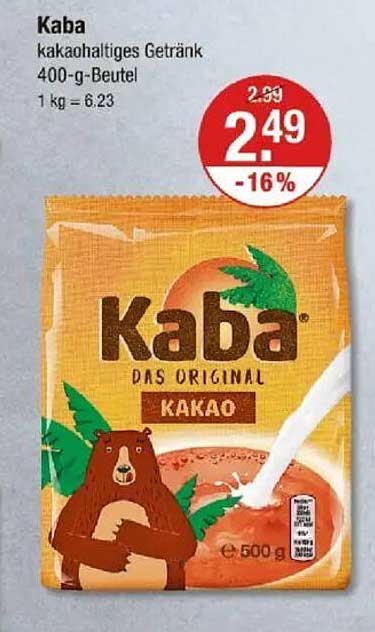 Kaba Kakao 400 g Beutel