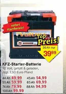 KFZ-Starter-Batterie 12 Volt – sofort startbereit!