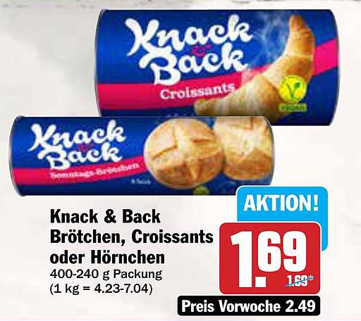 Knack & Back Brötchen, Croissants oder Hörnchen