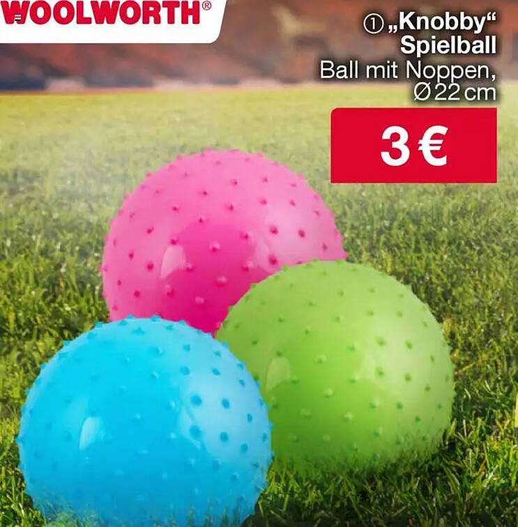 "Knobby" Spielball, Ball mit Noppen, Ø 22 cm