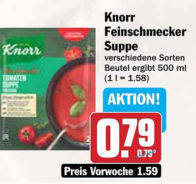 Knorr Feinschmecker Suppe - verschiedene Sorten im Angebot