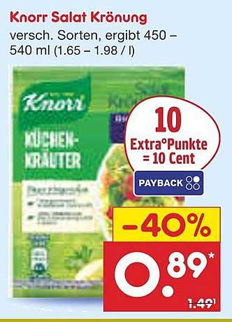 Knorr Salat Krönung - Verschiedene Sorten