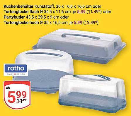 Kuchenbehälter aus Kunststoff – Ideal für jeden Anlass