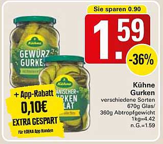 Kühne Gurken - Gewürzgurken und weitere Sorten